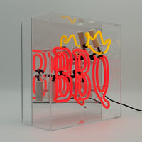 'BBQ King' Glass neon Sign