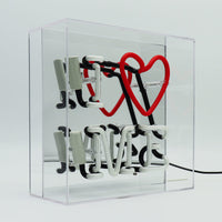 'I Love Me' Glass Neon Sign