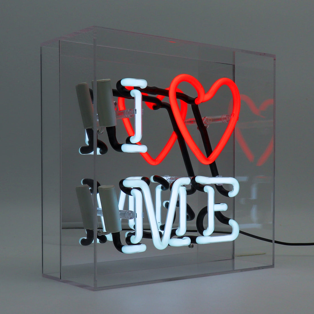'I Love Me' Glass Neon Sign