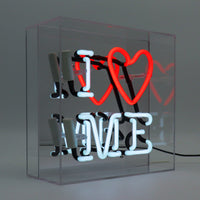 'I Love Me' Glass Neon Sign