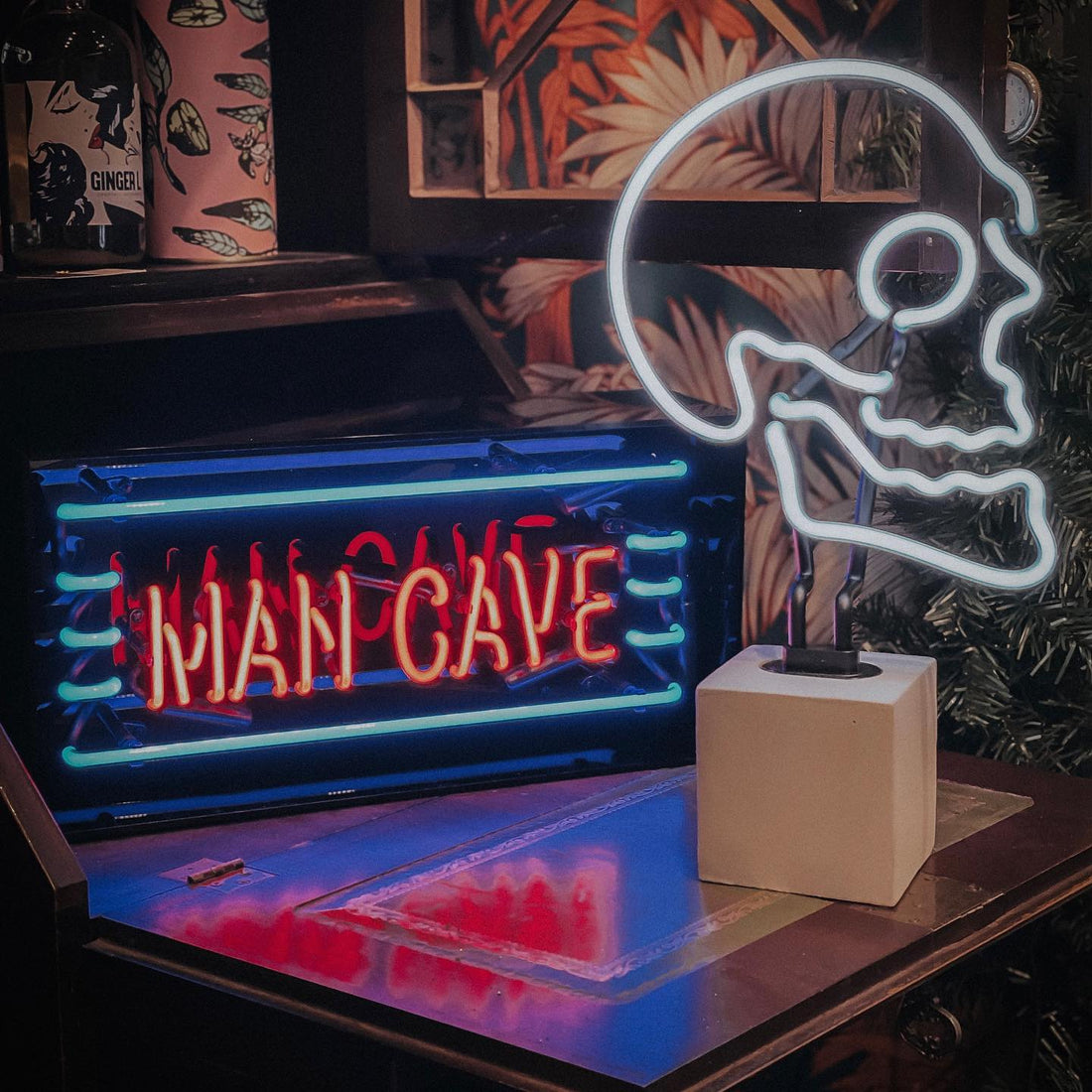 'Man Cave' Acrylic Box Neon Light