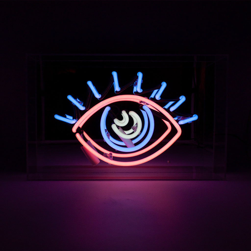 'EYE' Acrylic Box Neon Light