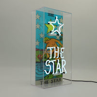 'The Star' Tarot Card Glass Neon Box Sign
