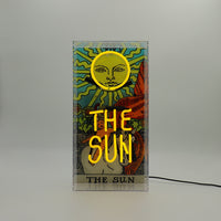 'The Sun' Tarot Card Glass Neon Box Sign