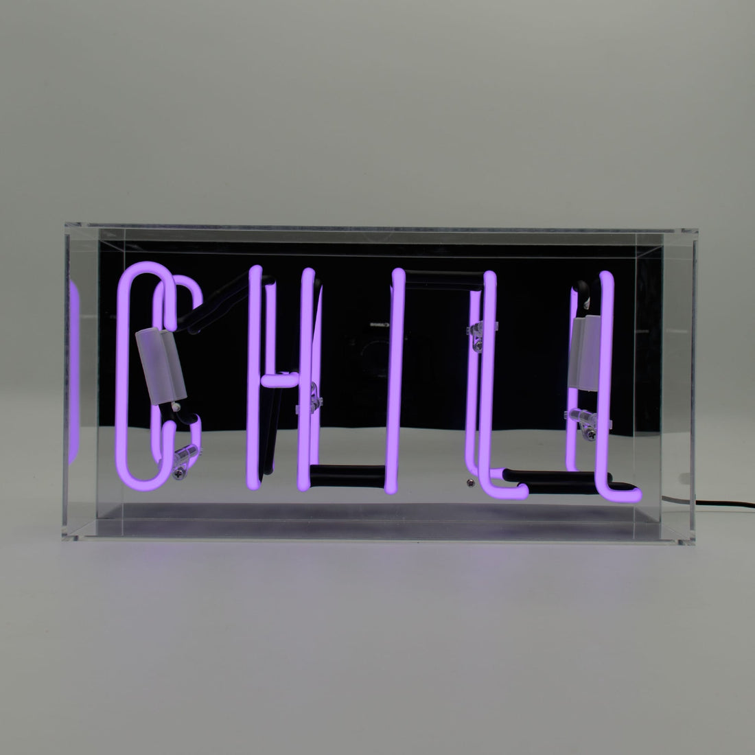 'Chill' Glass Neon Sign