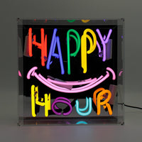 'Happy Hour' Glass neon Sign