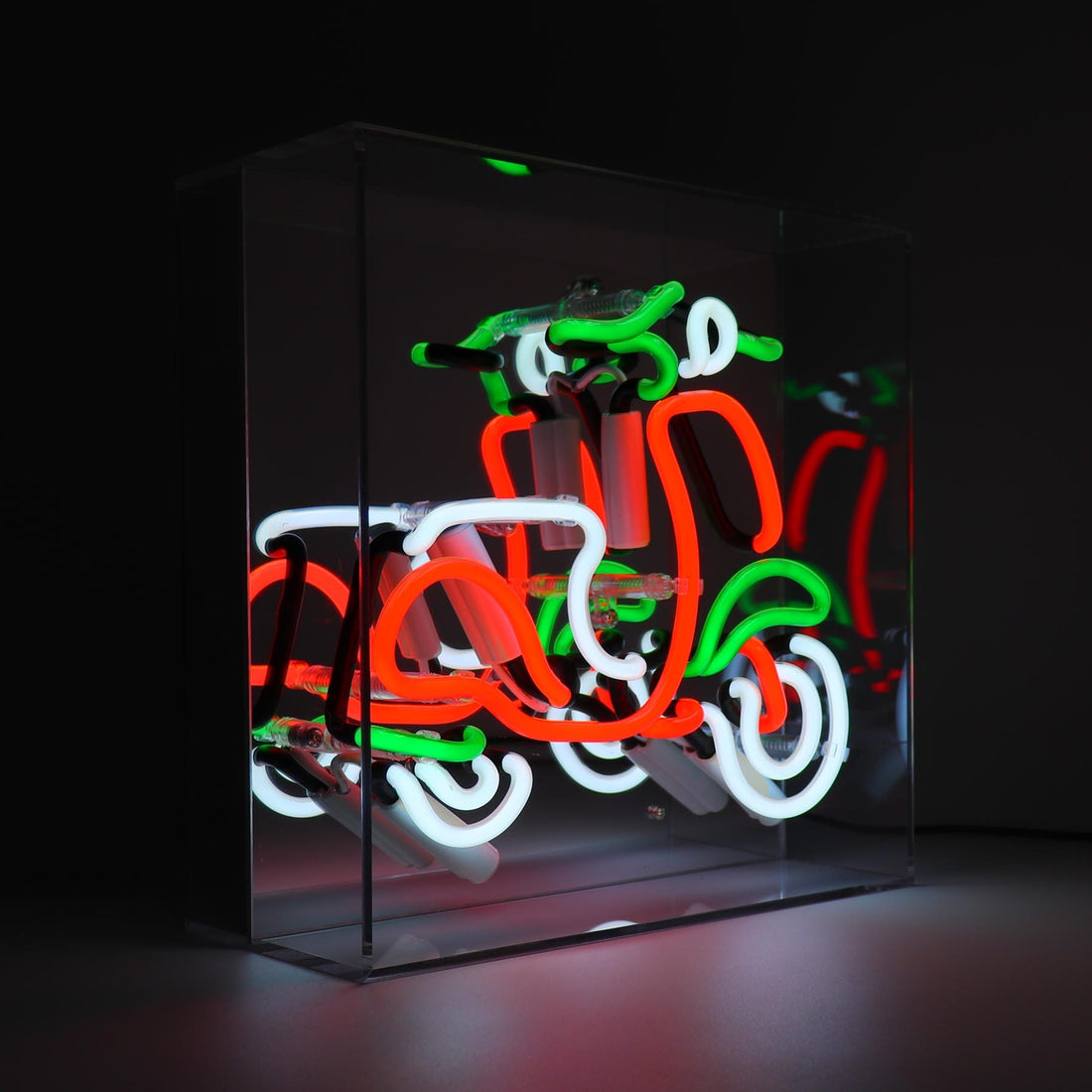 'Scooter' Glass neon Sign