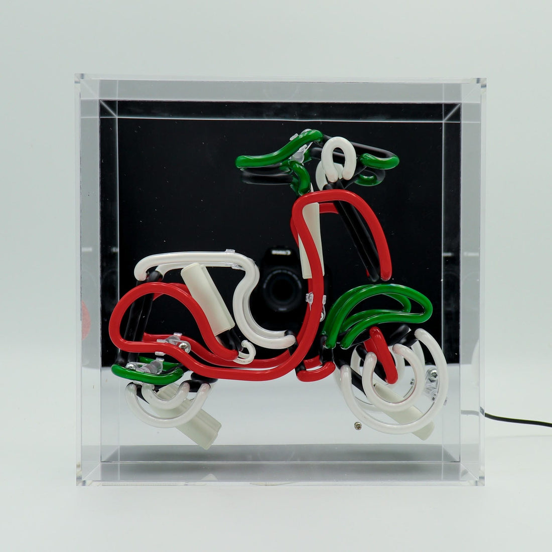 'Scooter' Glass neon Sign