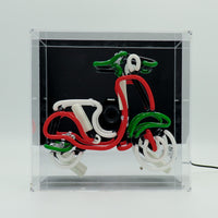 'Scooter' Glass neon Sign