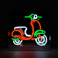 'Scooter' Glass neon Sign