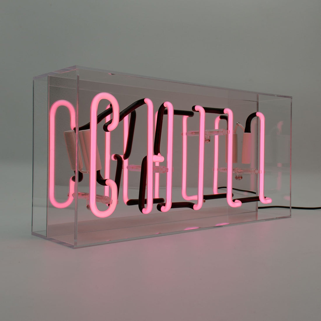 'Chill' Glass Neon Sign