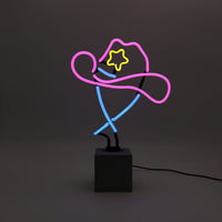 Neon 'Cowboy Hat' Sign