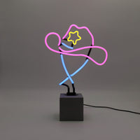 Neon 'Cowboy Hat' Sign