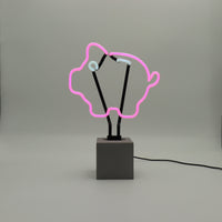 Neon 'Piggy Bank' Sign
