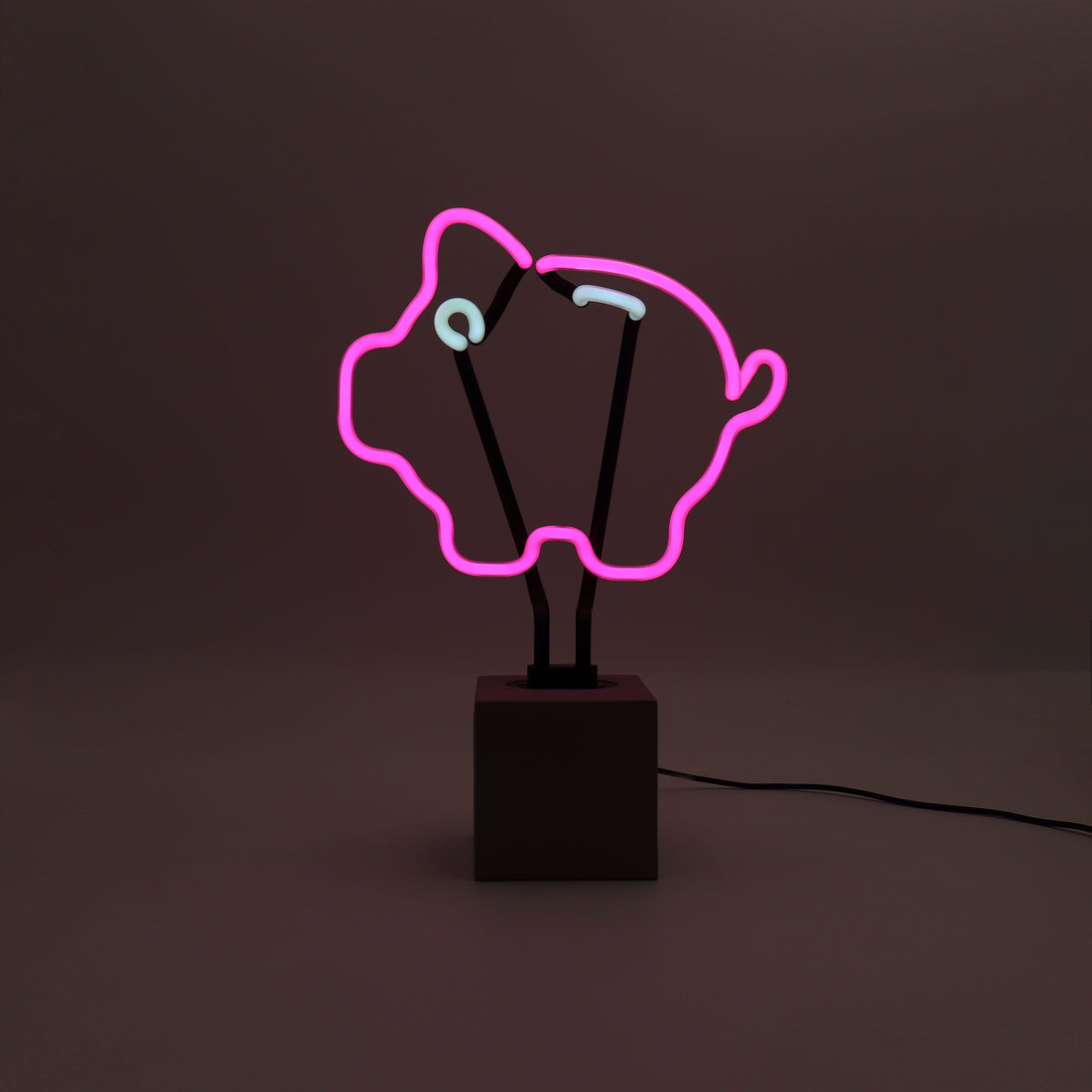 Neon 'Piggy Bank' Sign