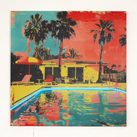Miami Pool - Wall Painting (LED Neon)