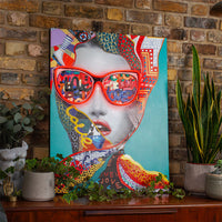 'Chic Woman' Wall Artwork - LED Neon