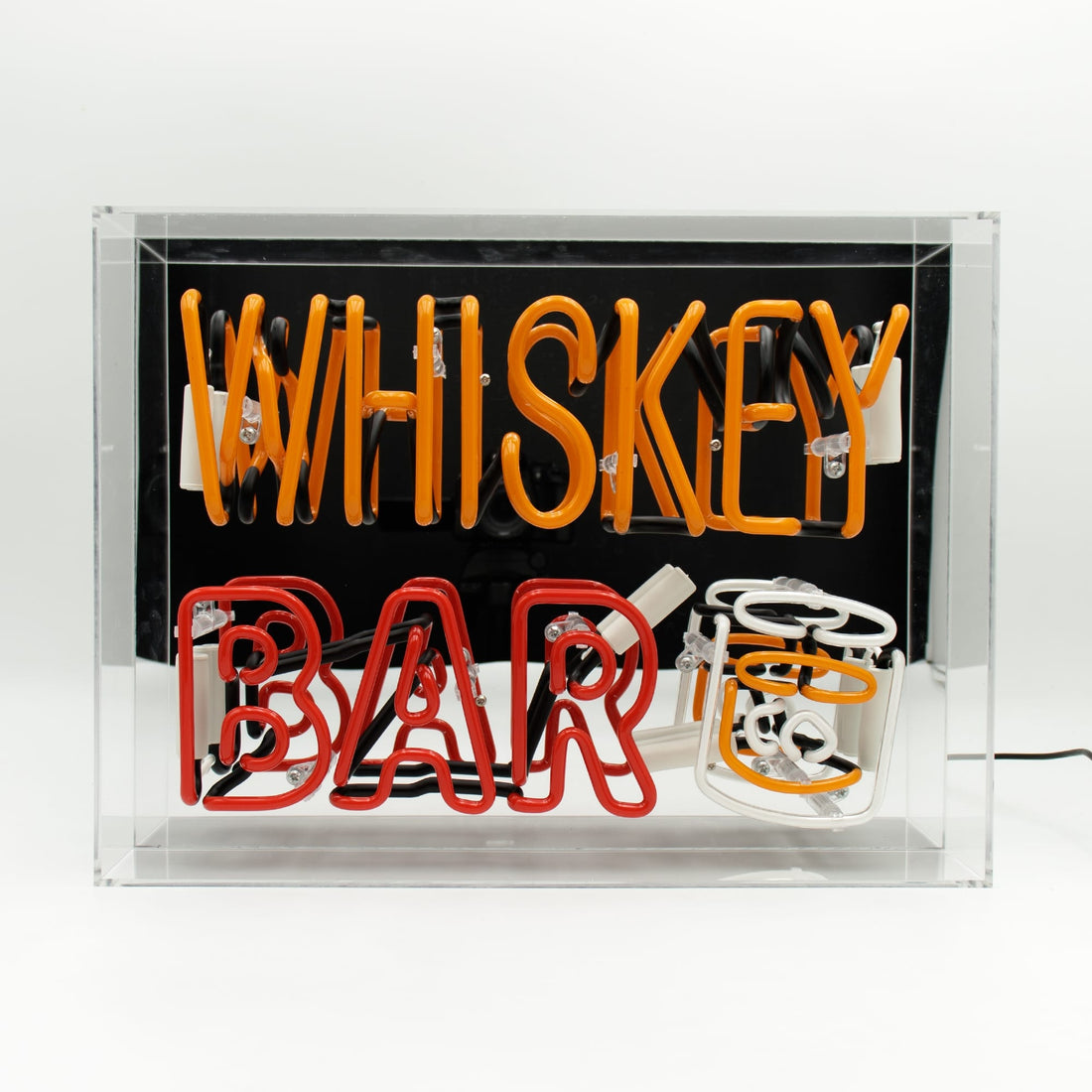 'Whiskey Bar' Glass neon Sign