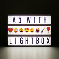A5 Small Black Lightbox