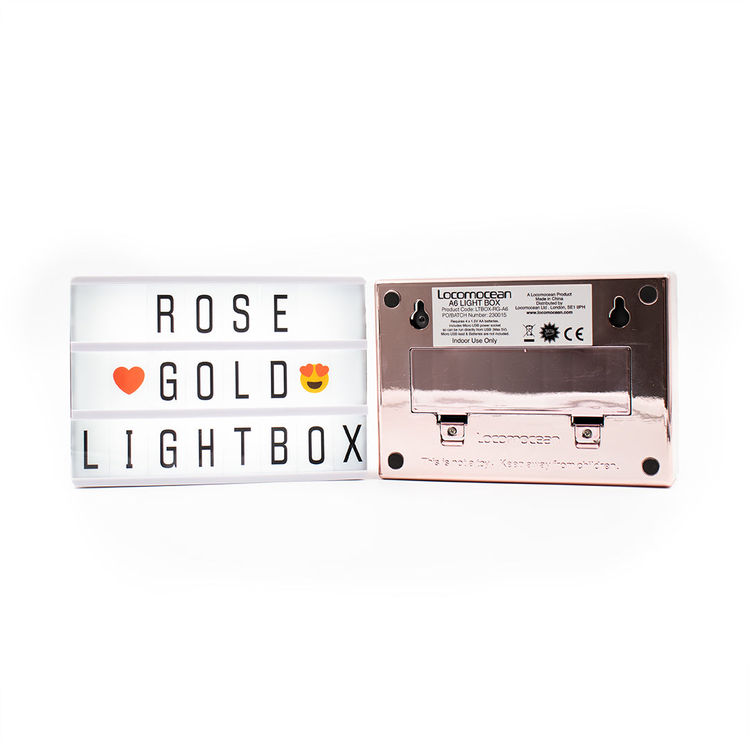 A6 Mini Magnetic Lightbox - Rose Gold
