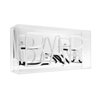 'Bar' Glass Neon Sign - PINK