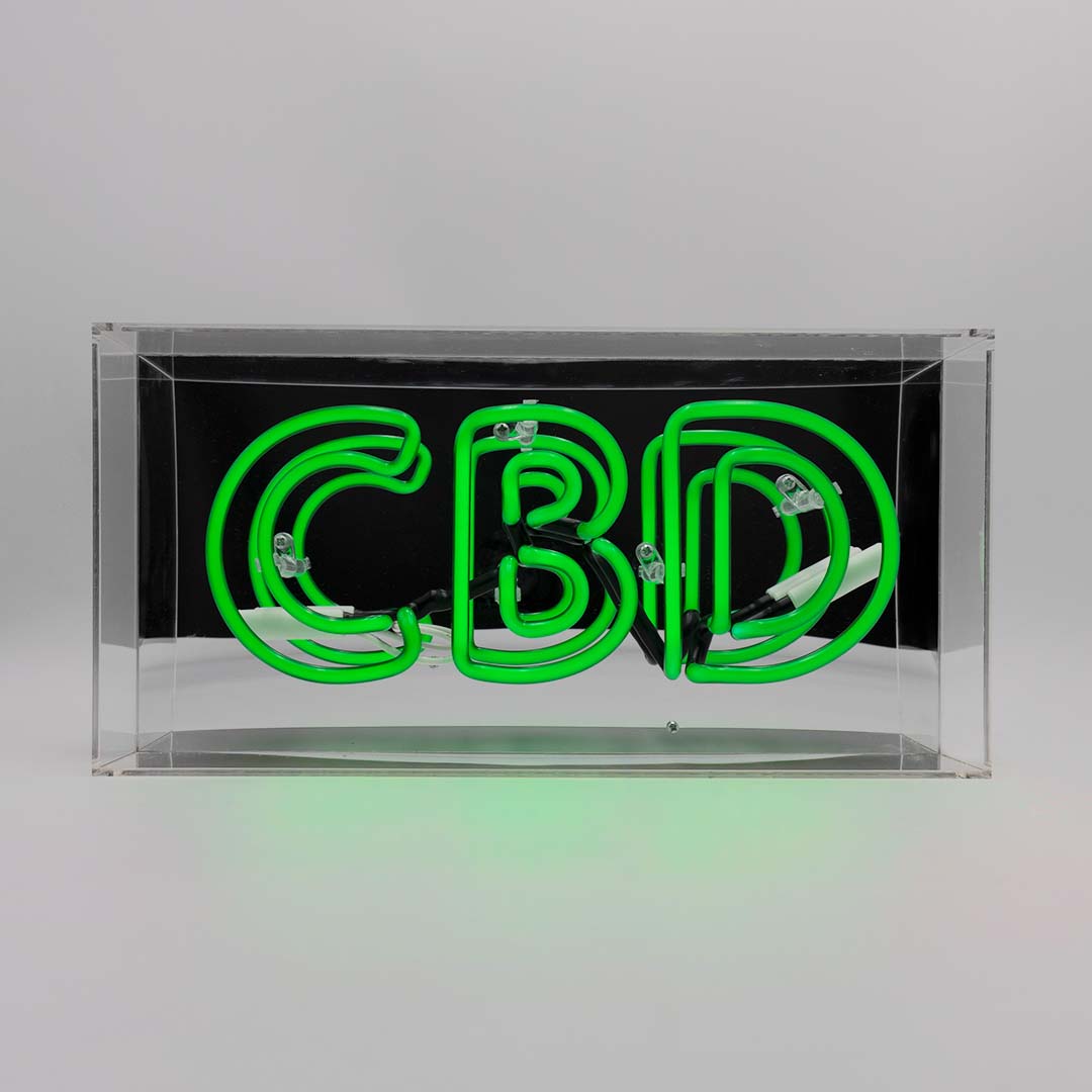 'CBD' Glass Neon Sign