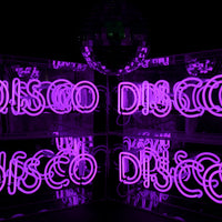 'Disco' Glass Neon Sign - Purple