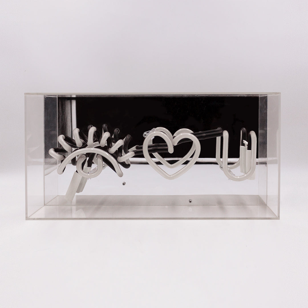 'Eye Love You' Acrylic Box Neon Light