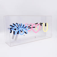 'Eye Love You' Acrylic Box Neon Light