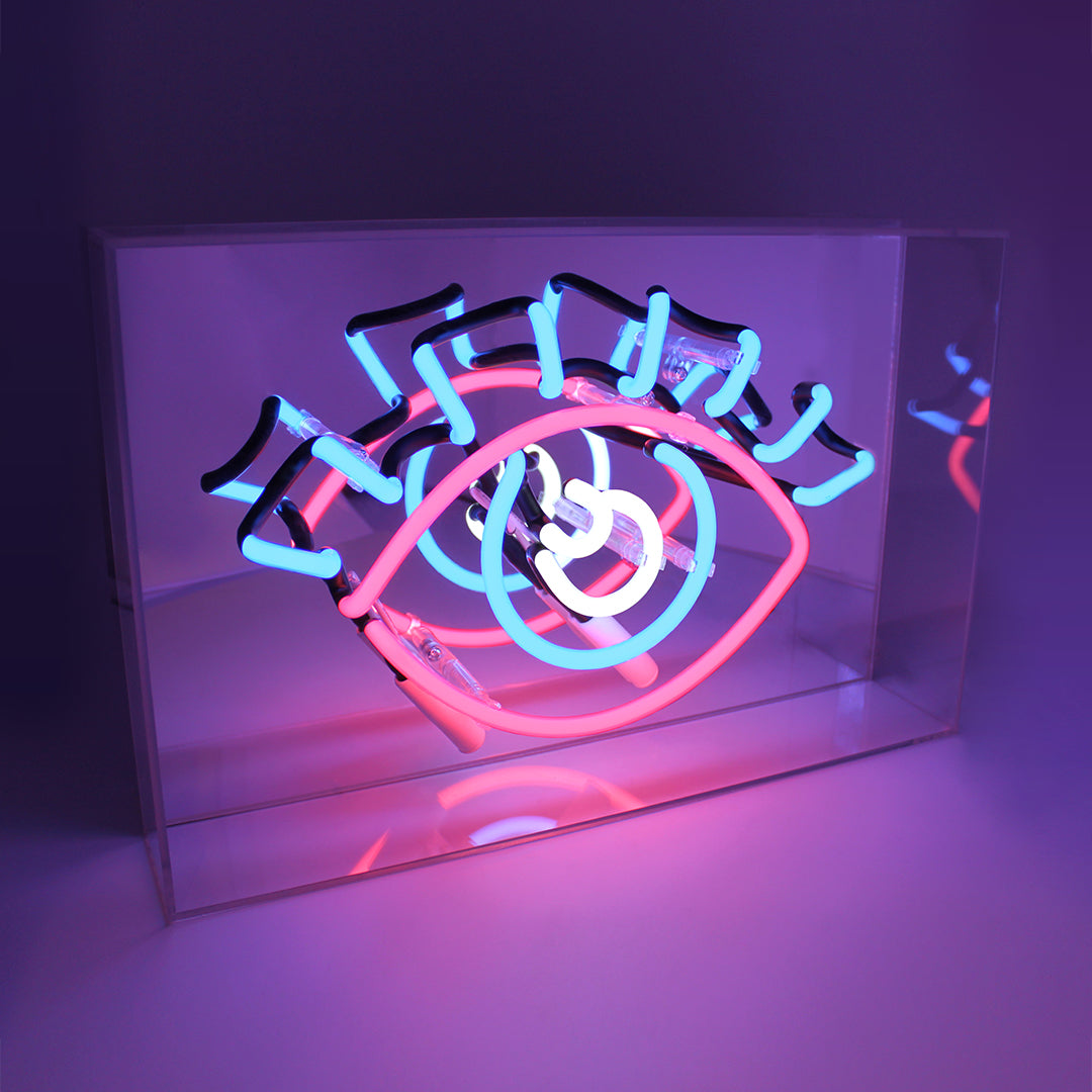 'EYE' Acrylic Box Neon Light