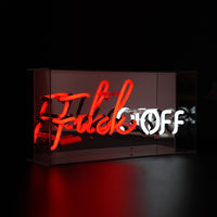 'Fuck Off' Acrylic Box Neon Light