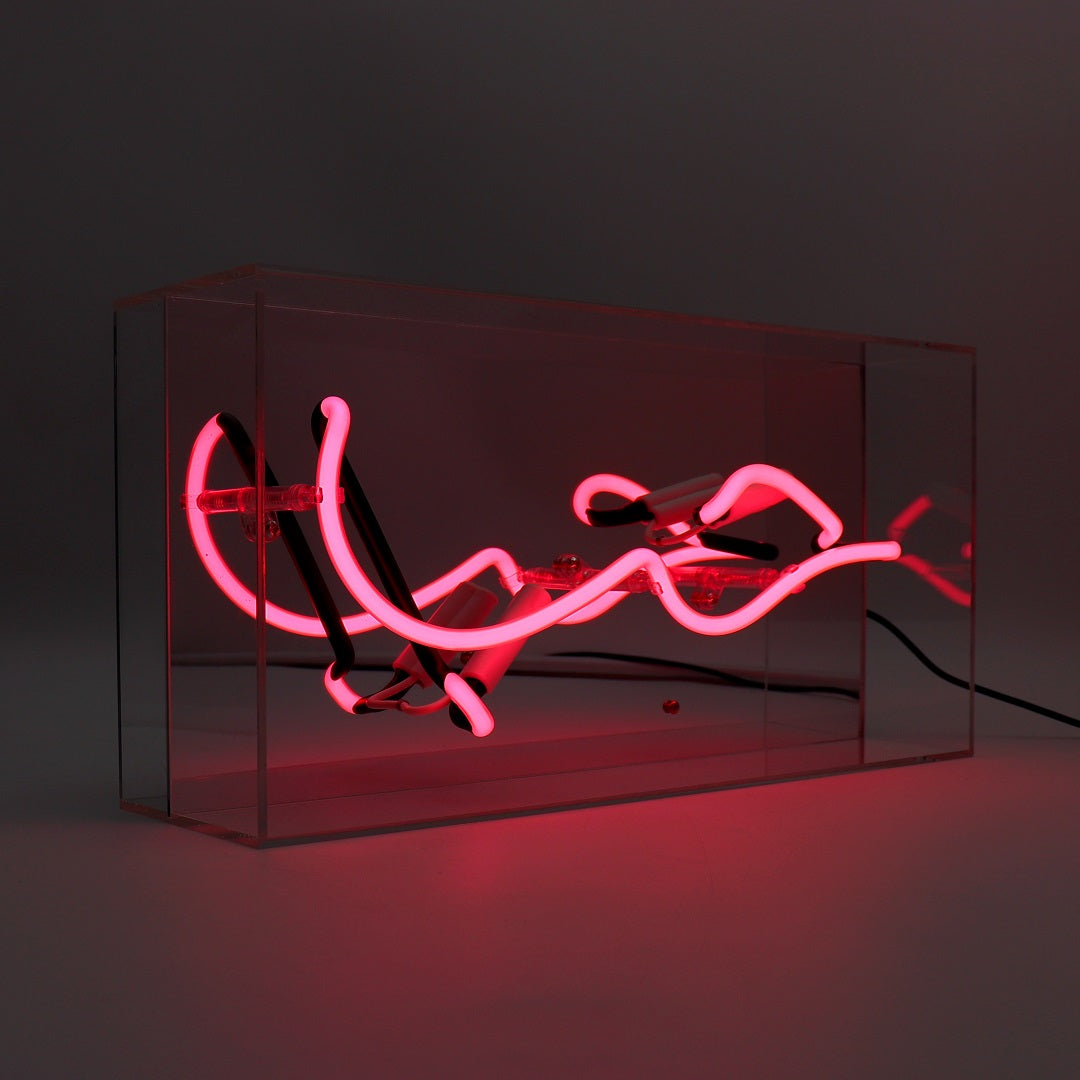 'HUB (Love in Arabic)' Glass Neon Sign
