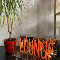 'Lounge' Acrylic Box Neon Light