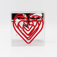'Heart' Mini Acrylic Box Neon Light