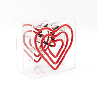 'Heart' Mini Acrylic Box Neon Light
