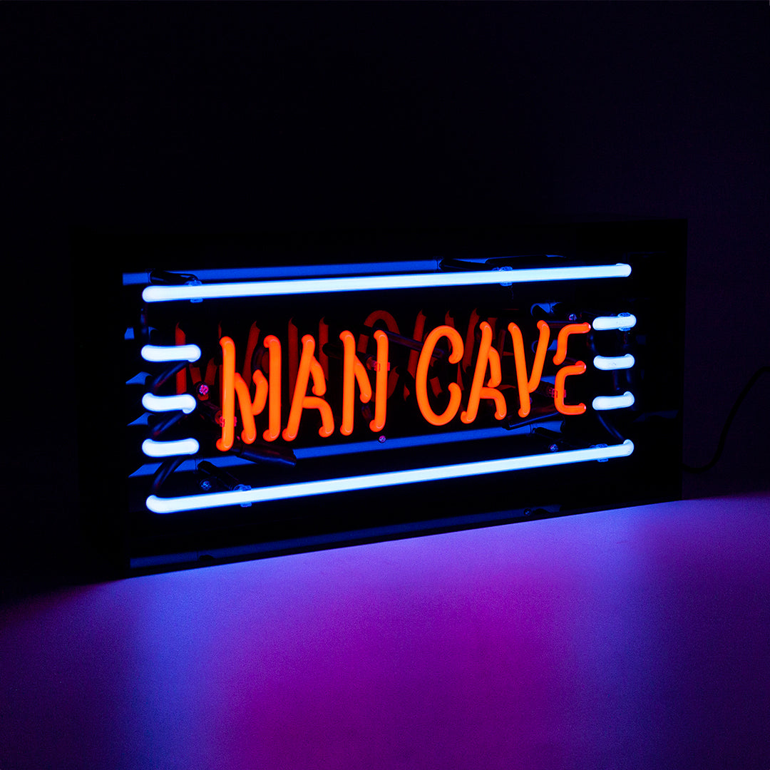 'Man Cave' Acrylic Box Neon Light