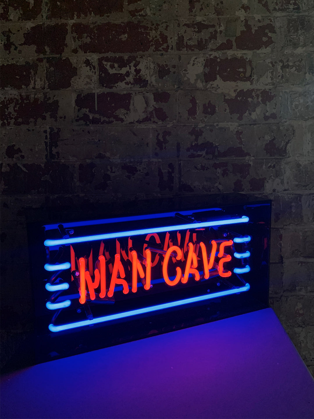 'Man Cave' Acrylic Box Neon Light