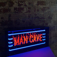 'Man Cave' Acrylic Box Neon Light