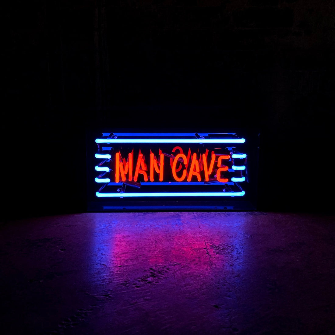 'Man Cave' Acrylic Box Neon Light
