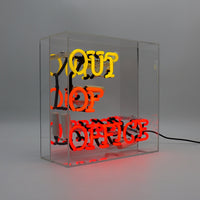 'Out Of Office' Glass Neon Sign