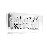 'Party' Glass Neon Sign - Pink