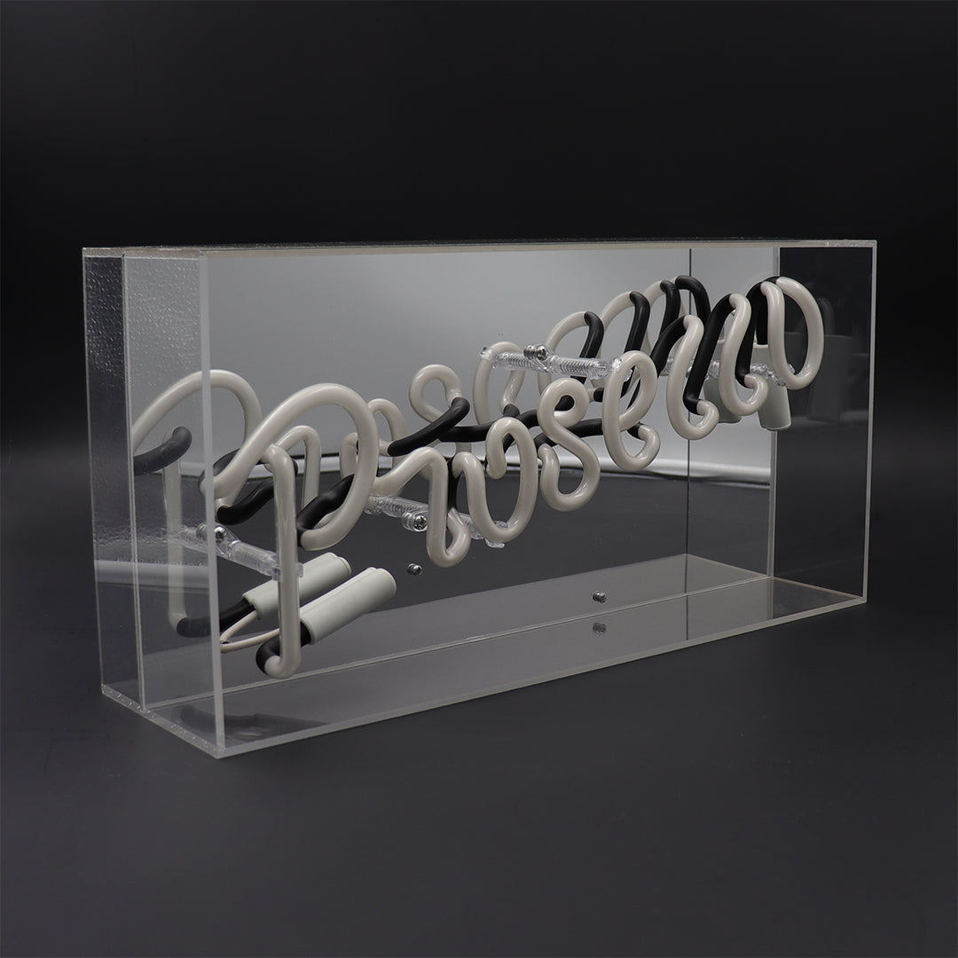 'Prosecco' Glass Neon Sign