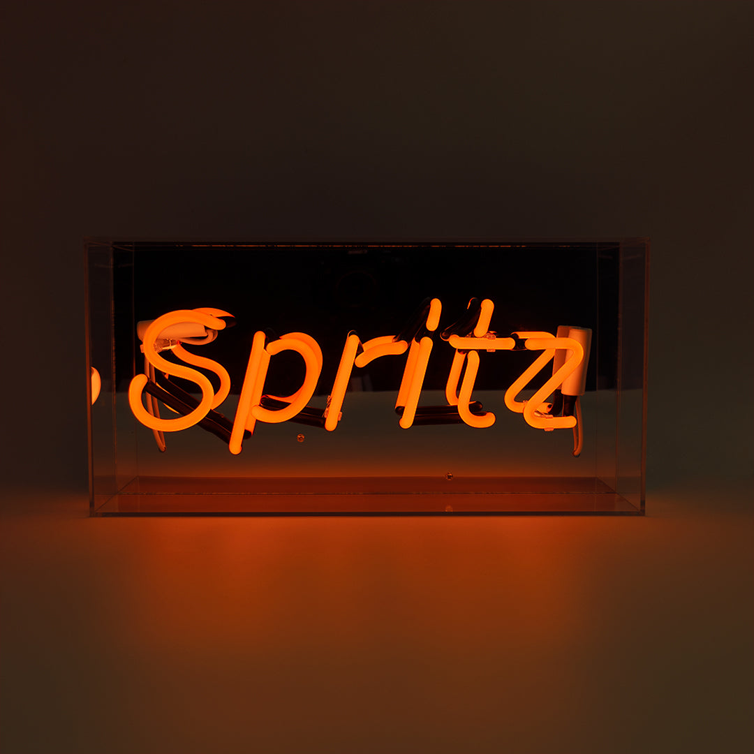 'Spritz' Acrylic Box Neon Light