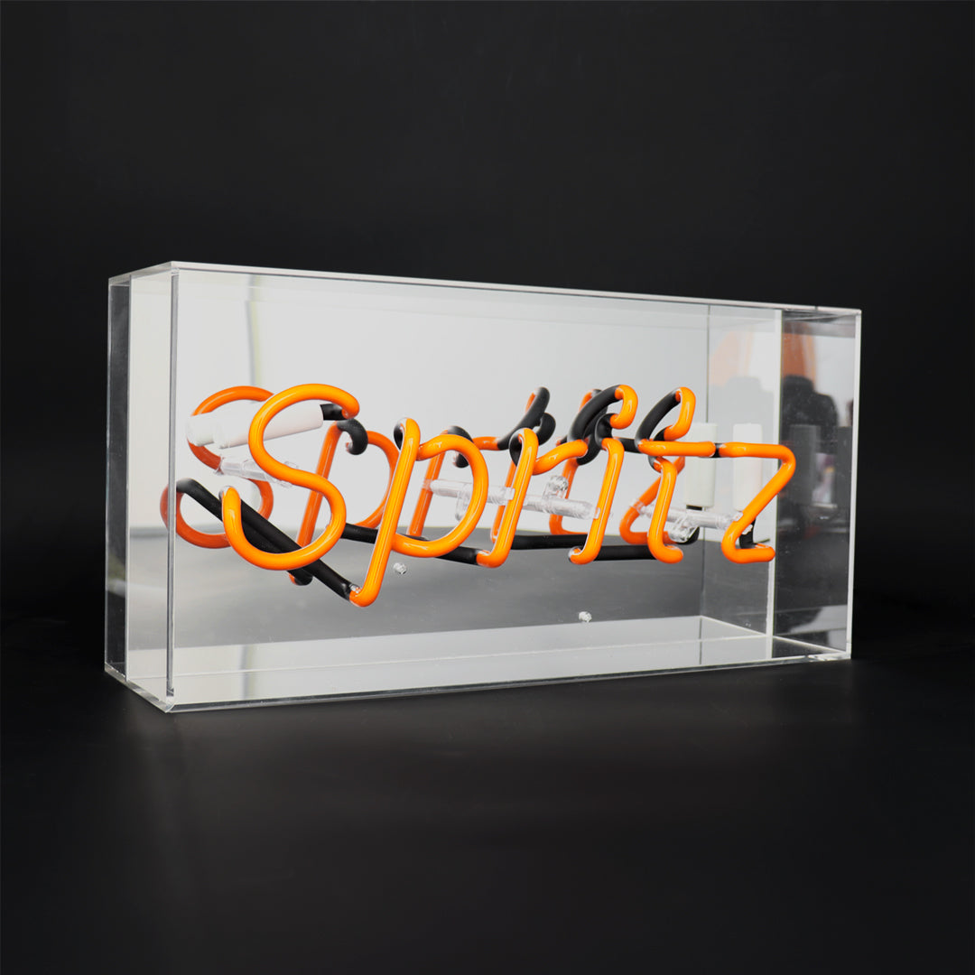 'Spritz' Acrylic Box Neon Light