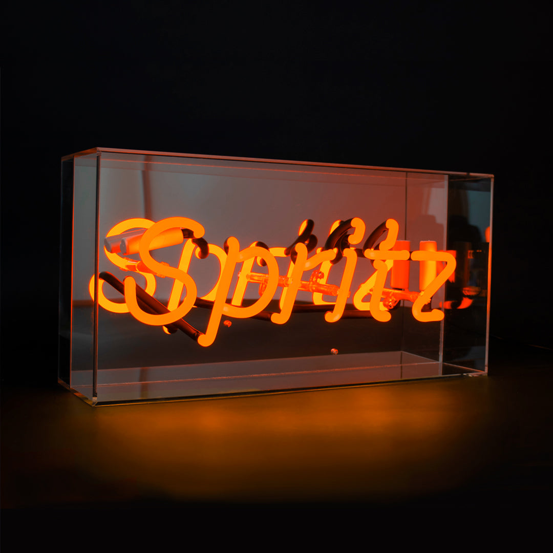 'Spritz' Acrylic Box Neon Light
