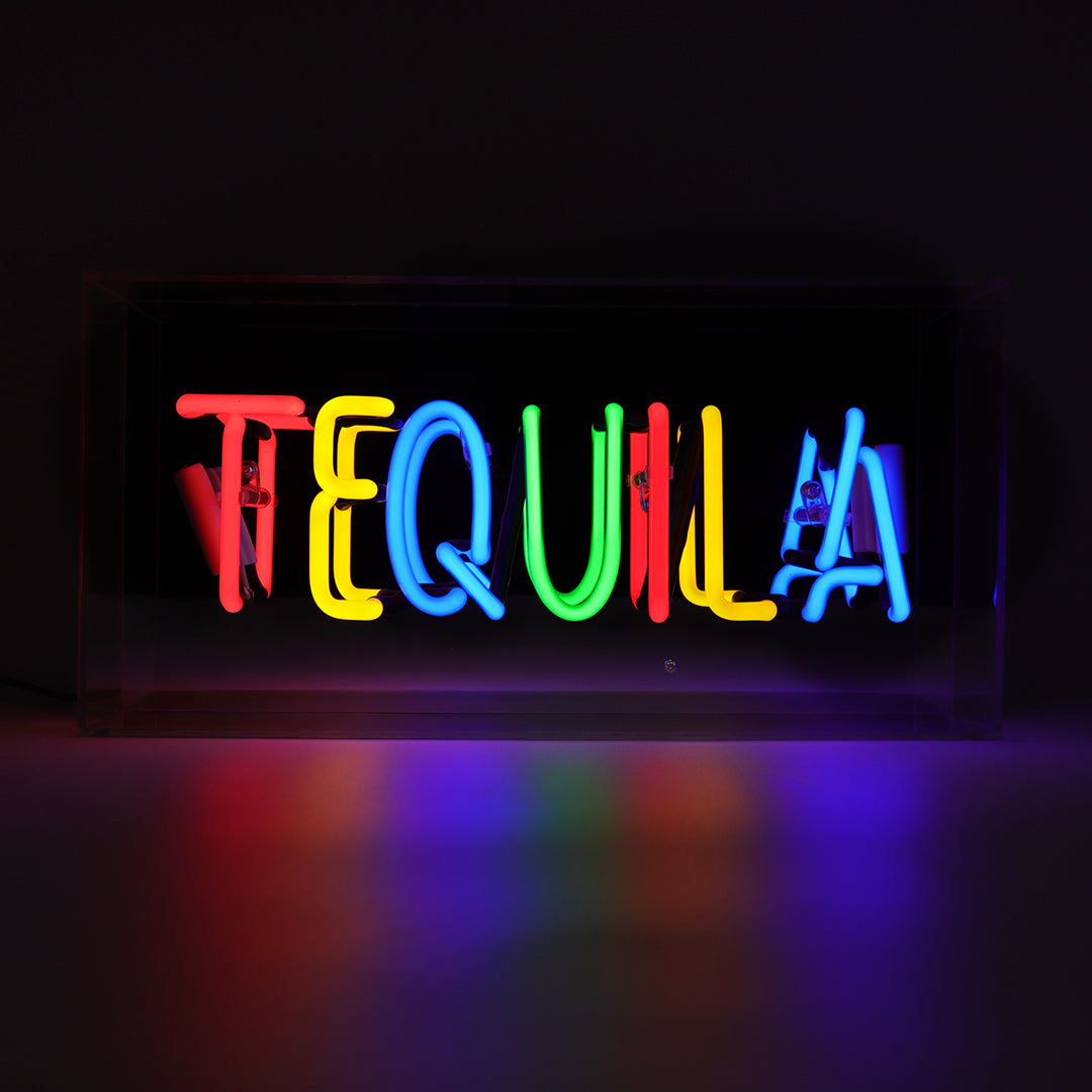 'Tequila' Glass Neon Sign