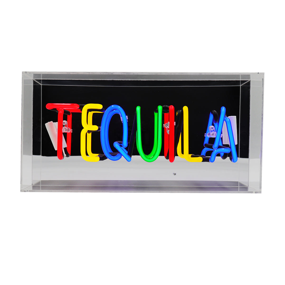 'Tequila' Glass Neon Sign