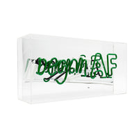 'Vegan AF' Acrylic Box Neon Sign