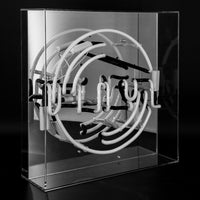 'Vinyl' Large Glass Neon Sign