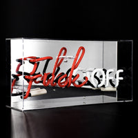 'Fuck Off' Acrylic Box Neon Light